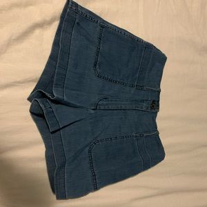Aritzia soft denim shorts